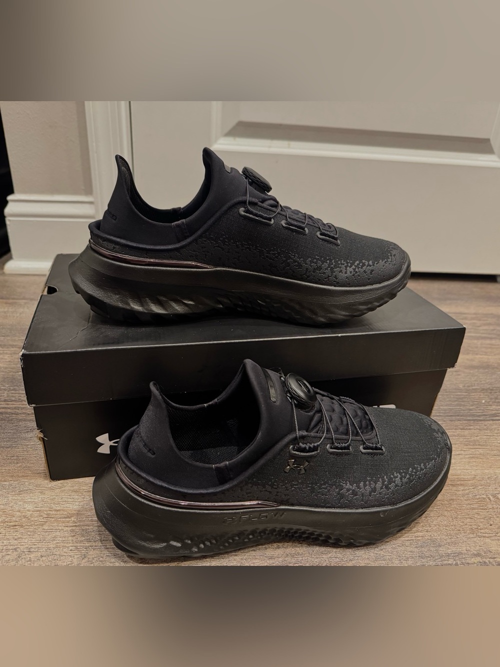 Under Armour Black Men's BOA Lace Athletic Training Shoes